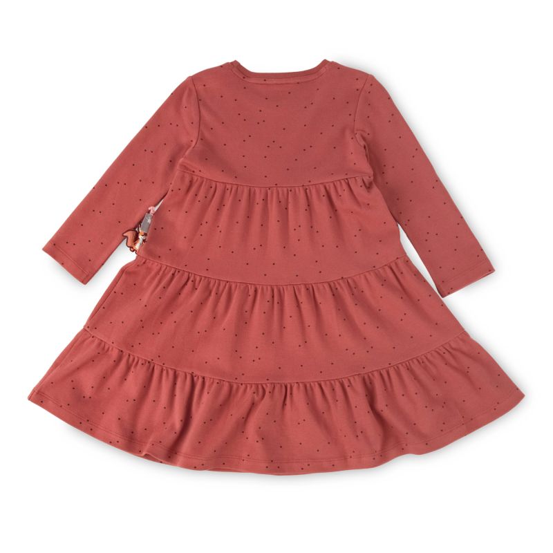Sigikid Kinder Stufenkleid Autumn Forest, rotbraun mit Pünktchen Online Shopping
