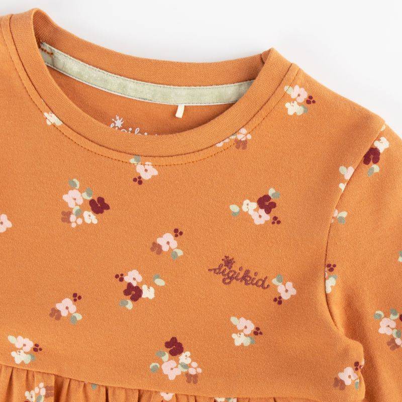 Sigikid Kinder Langarm Stufenkleid mit Blümchen Print Exklusivangebot