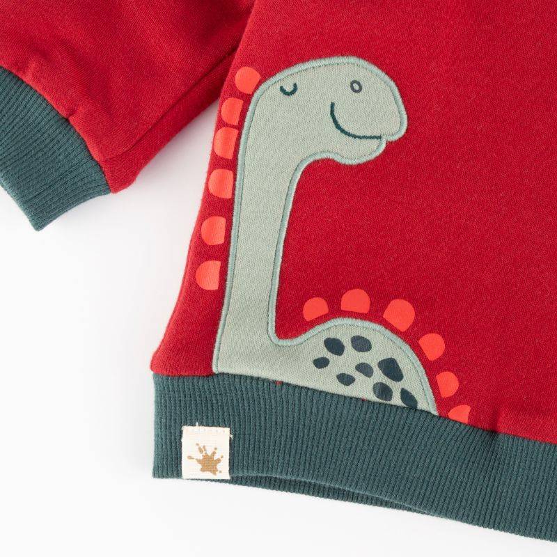 Sigikid Baby Wendeshirt Dino, rot oder grün-weiß gestreift Preisnachlass