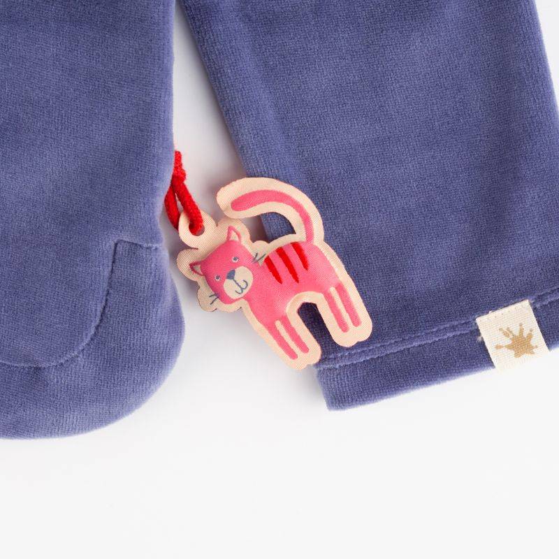 Sigikid Kinder Nicki Langarmshirt mit Katzen Motiv, blau Saisonschlussverkauf