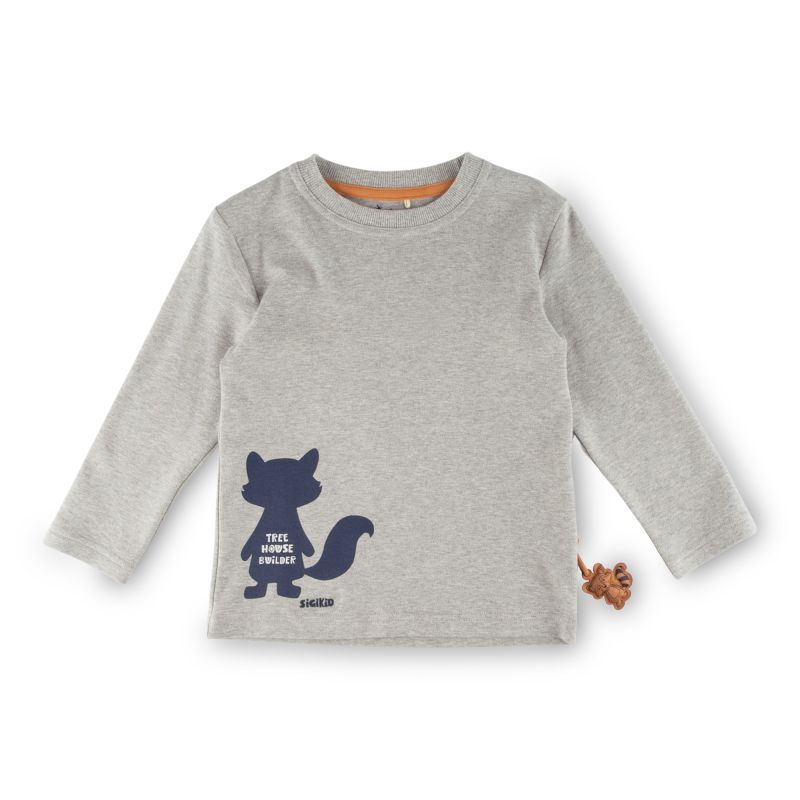 Sigikid Kinder Langarmshirt Forest Adventure, grau Cyber Monday