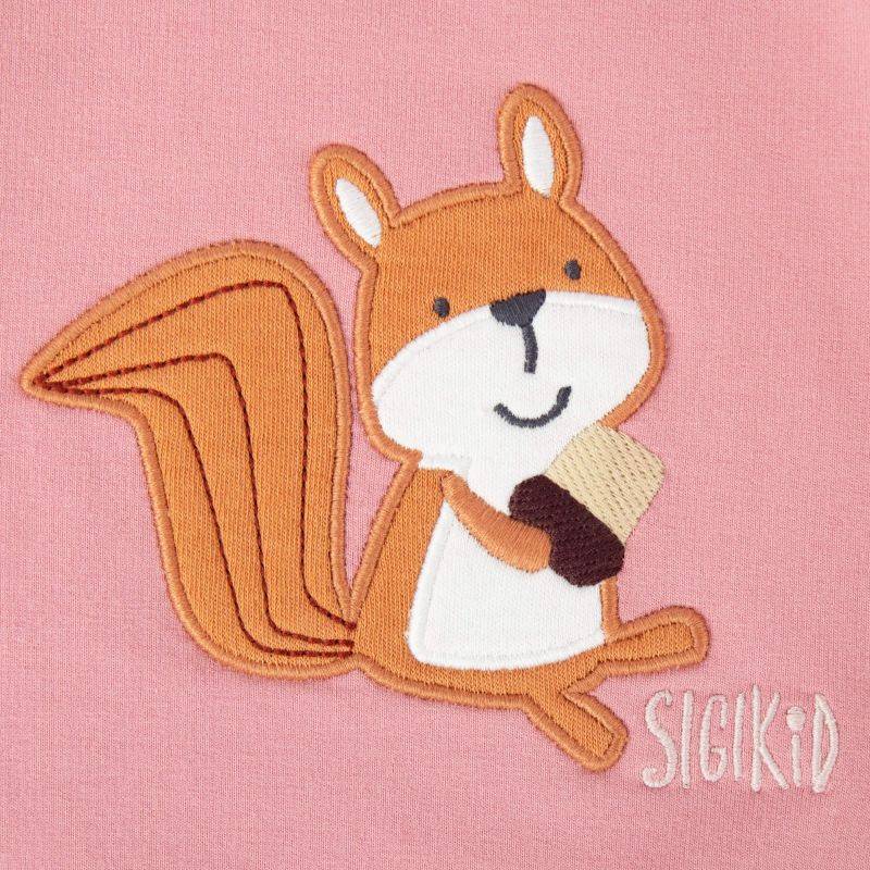 Sigikid Baby Sweatshirt rosa mit Eichhörnchen Motiv Weihnachtsangebot