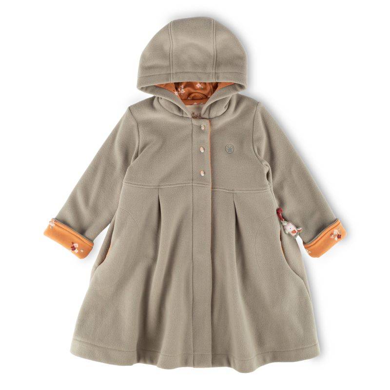 Sigikid Kinder Fleecemantel mit Kapuze, grün Top Angebot