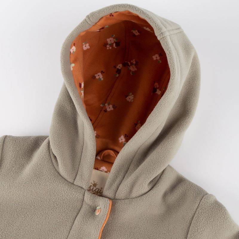 Sigikid Kinder Fleecemantel mit Kapuze, grün Top Angebot