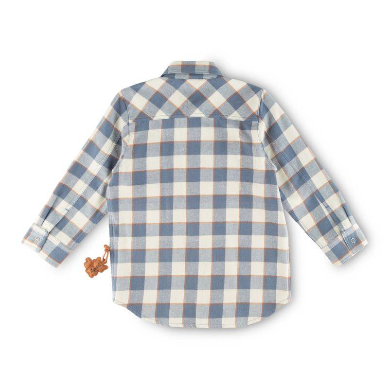 Sigikid Kinder Karo Flanell-Hemd, blau-weiß Zeitlich begrenztes Angebot