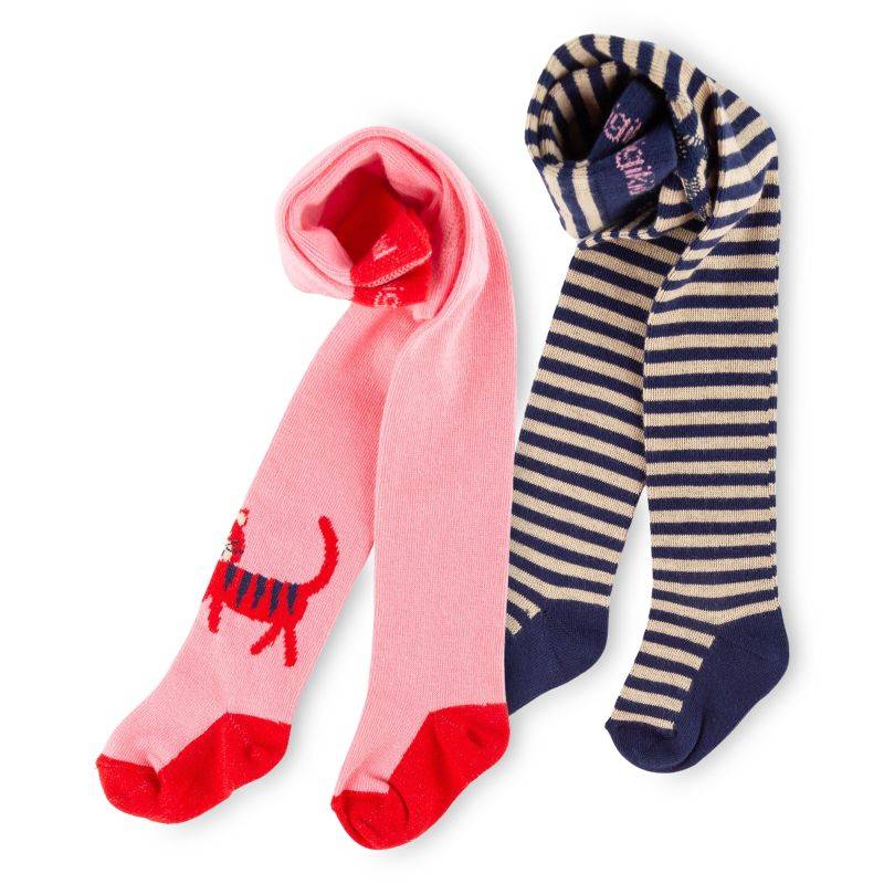 Sigikid 2er-Set Baby Strumpfhosen, rosa oder blau-weiß geringelt Bestseller