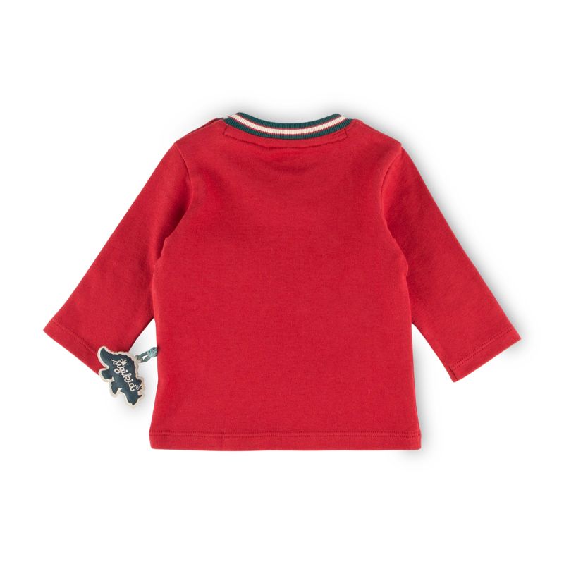 Sigikid Baby Langarmshirt Dino, dunkelrot Saisonale Angebote