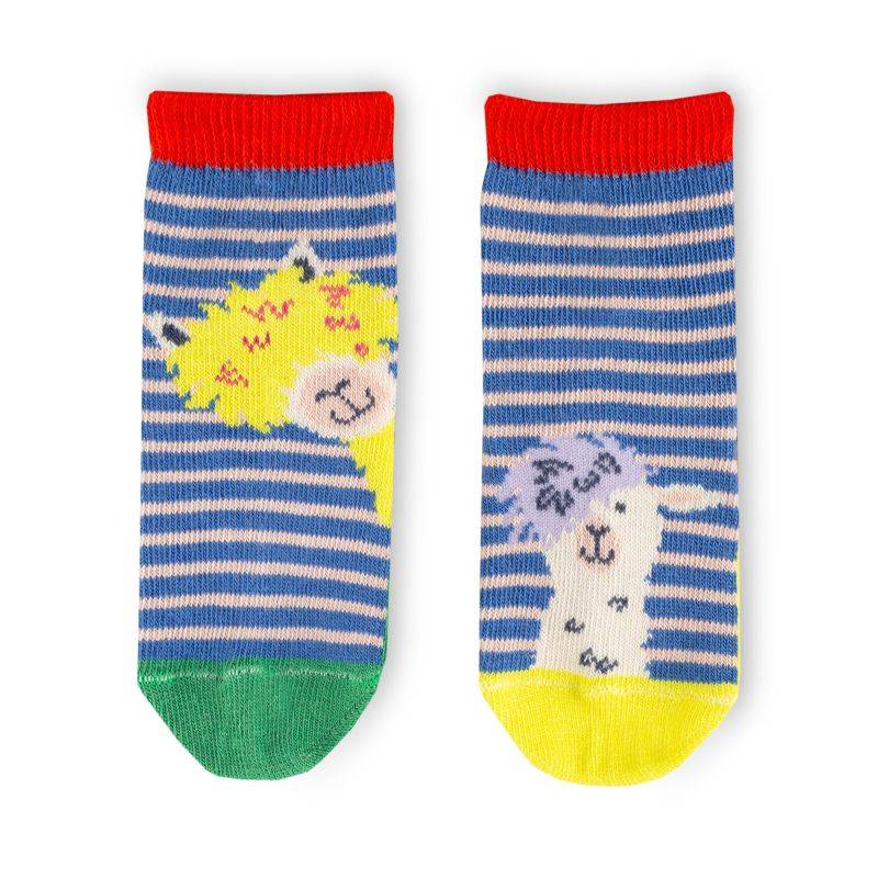 Sigikid Kinder 3er Socken-Set, Lama, bunt Räumungsverkauf