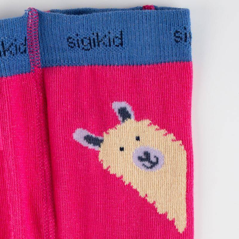 Sigikid Baby Strumpfhosen 2er-Set Lama, grün und pink Sonderangebote