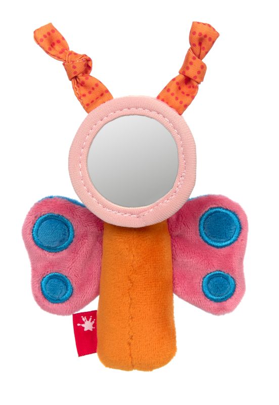 Sigikid Baby Greifling Schmetterling mit Spiegel, Red Stars Sonderangebot