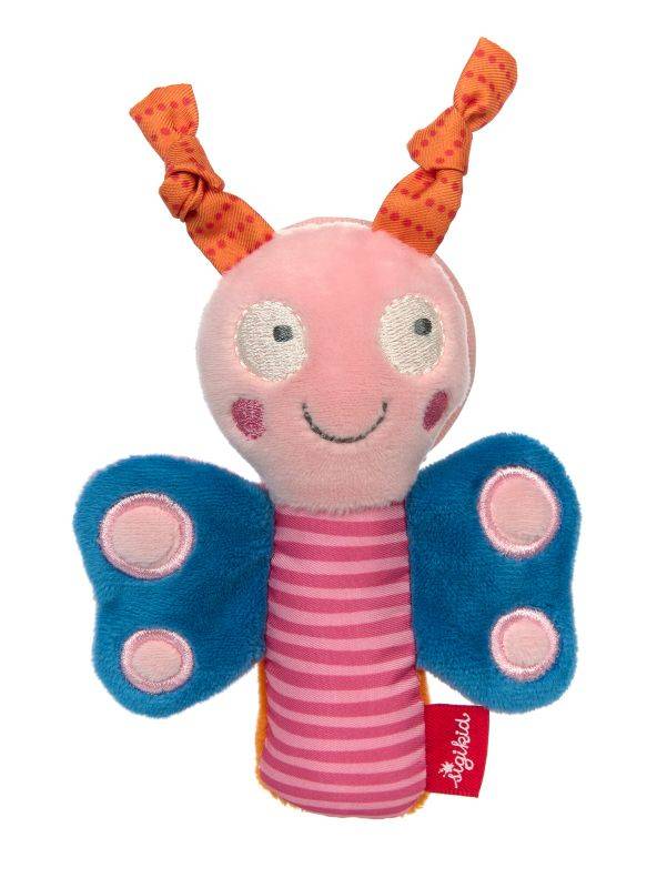Sigikid Baby Greifling Schmetterling mit Spiegel, Red Stars Sonderangebot