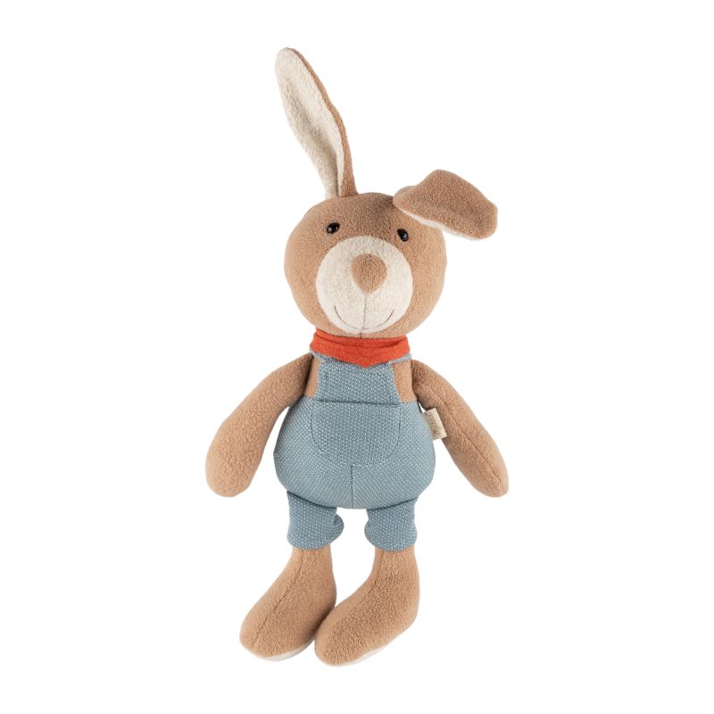 Sigikid Kuscheltier Hase mit Latzhose, blau Blitzangebot