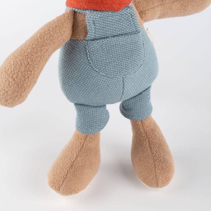 Sigikid Kuscheltier Hase mit Latzhose, blau Blitzangebot