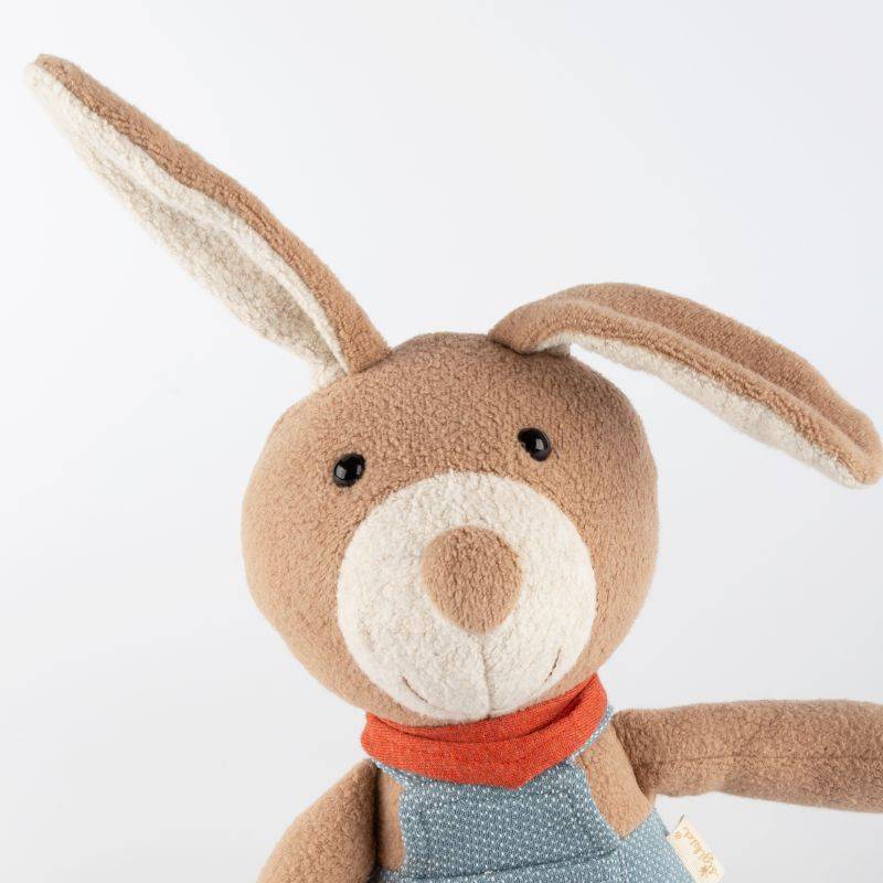 Sigikid Kuscheltier Hase mit Latzhose, blau Blitzangebot