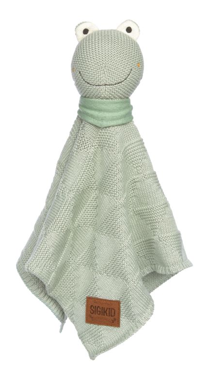 Sigikid Baby Strick-Schnuffeltuch Frosch, mint Blitzangebot