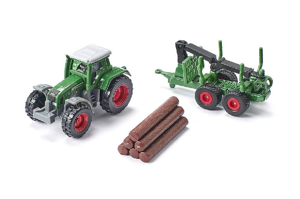 Siku Traktor mit Forstanhänger 10164500003 zollfrei