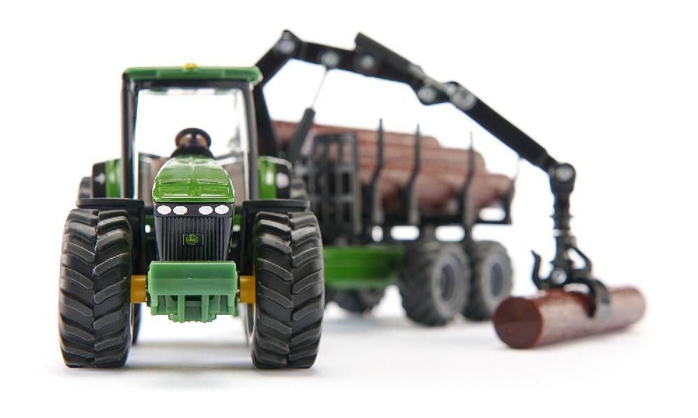 Siku Traktor mit Forstanhänger 10195400003 Fabrikverkauf