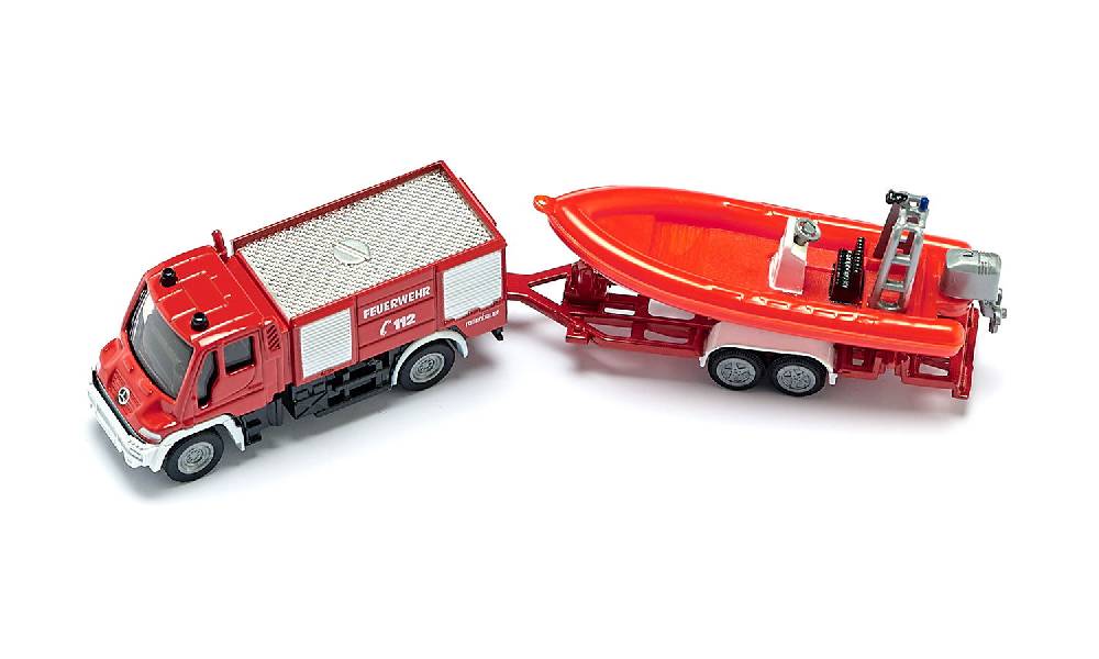 Siku Unimog Feuerwehr mit Boot 10163600005 Limitierter Zeitrabatt