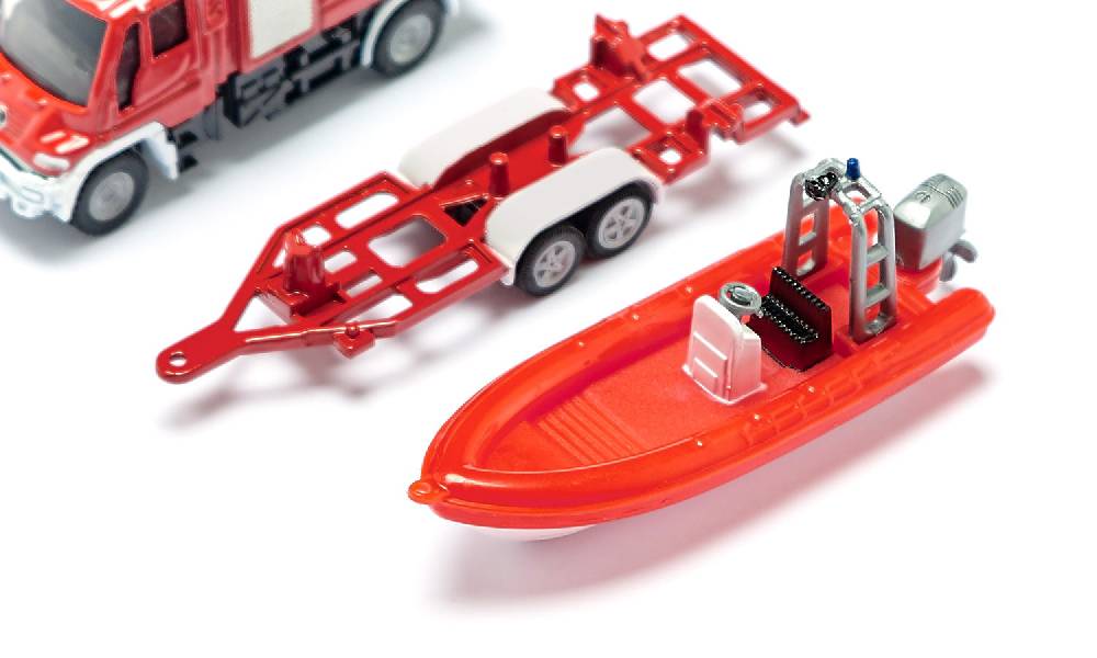 Siku Unimog Feuerwehr mit Boot 10163600005 Limitierter Zeitrabatt