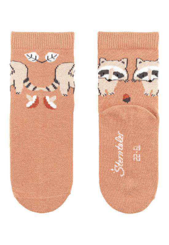 Sterntaler 4er Pack Baumwollsocken mit Waschbär-Motiv Im Verkauf
