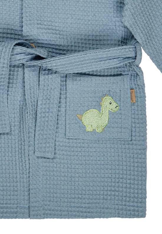 Sterntaler Bademantel Dino Rexi mit Kapuze in blau Bis zu 60% Rabatt