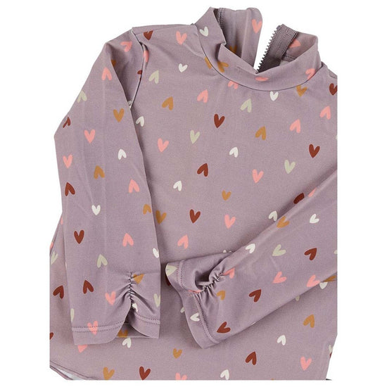 Sterntaler Langarm-Schwimmshirt in lila mit Herzchen Muster Bis zu 55% Rabatt