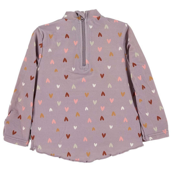 Sterntaler Langarm-Schwimmshirt in lila mit Herzchen Muster Bis zu 55% Rabatt