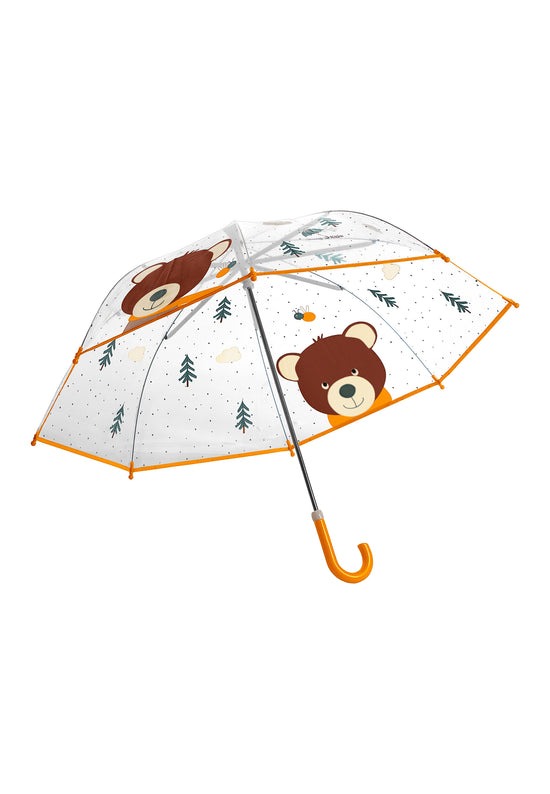 Sterntaler Kinder Regenschirm Bär Ben Transparent/Braun/Gelb Kostenloser Versand international