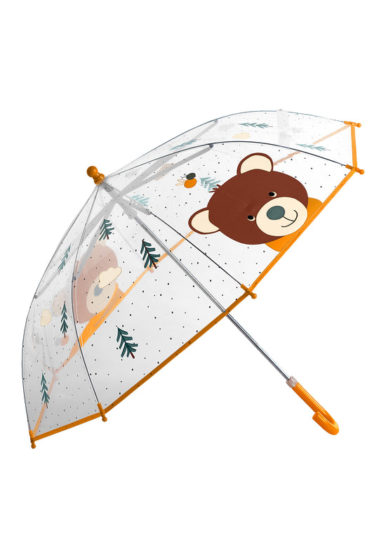 Sterntaler Kinder Regenschirm Bär Ben Transparent/Braun/Gelb Kostenloser Versand international