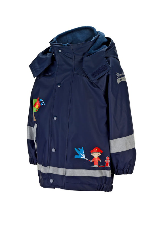 Sterntaler Regenjacke mit Innenjacke und Feuerwehrprint Speichern exportieren