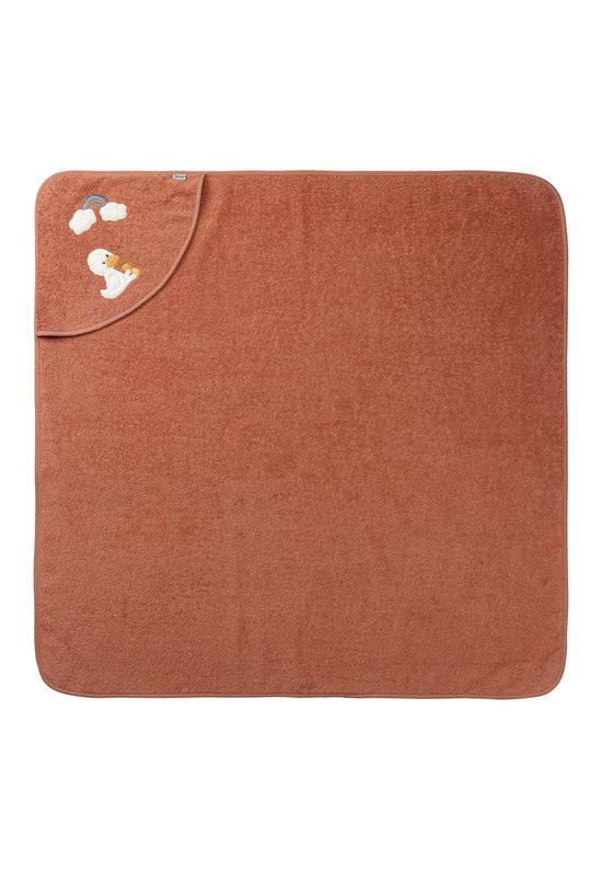 Sterntaler Kapuzenbadetuch mit Motiv Ente Edda, 100x100cm Bis zu 50% Rabatt