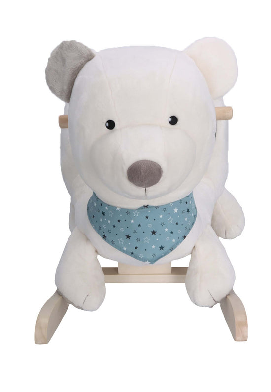 Sterntaler Schaukeltier Eisbär Elia in Ecru und Dunkeltürkis Sonderangebot der Fabrik