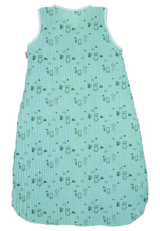 Sterntaler Musselin-Schlafsack 90cm Ben in Türkis, 1,00 TOG Sonderangebot der Fabrik