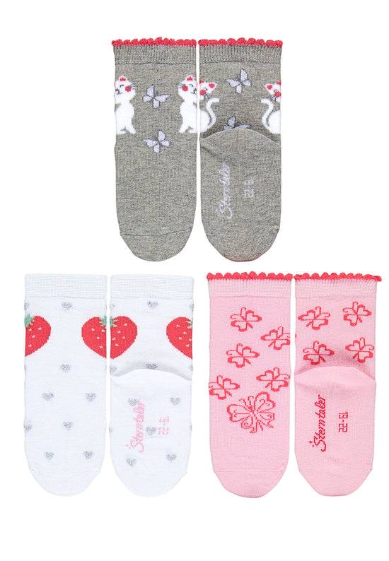 Sterntaler Kindersocken 7er-Box Mädchen in Hellgrau melange Top Angebot