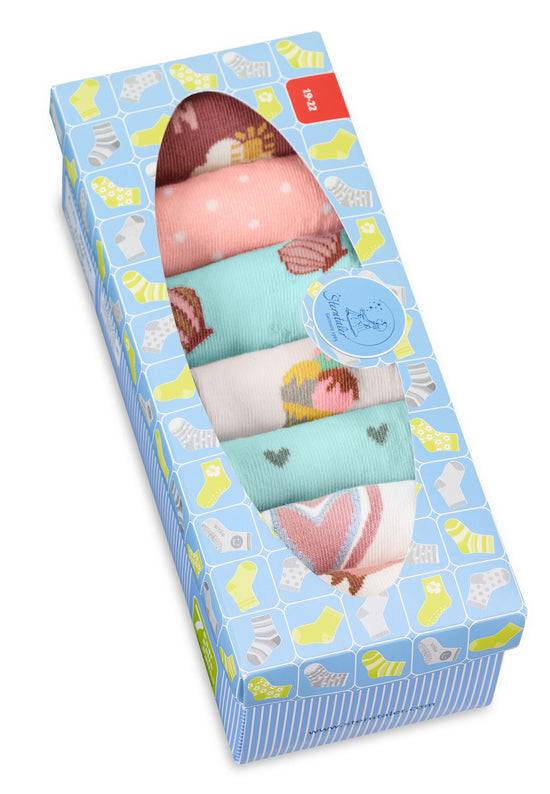 Sterntaler Kindersocken 7er-Box Mädchen in Hellgrau melange Top Angebot