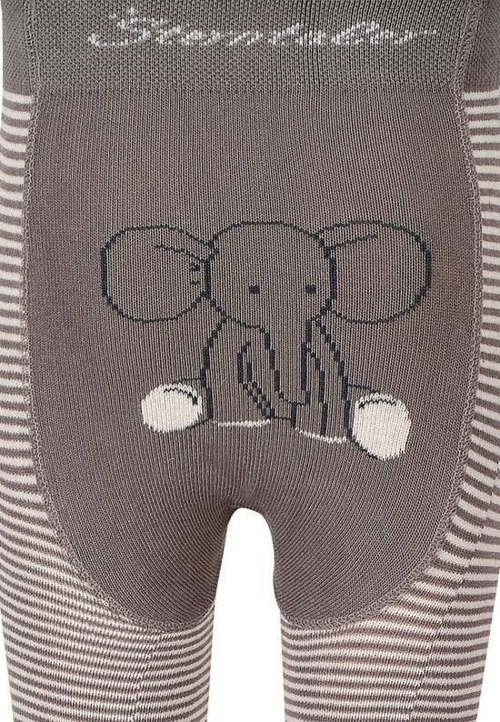 Sterntaler Krabbelstrumpfhose mit Po-Motiv Elefant Eddy, Grau Riesige Ersparnisse