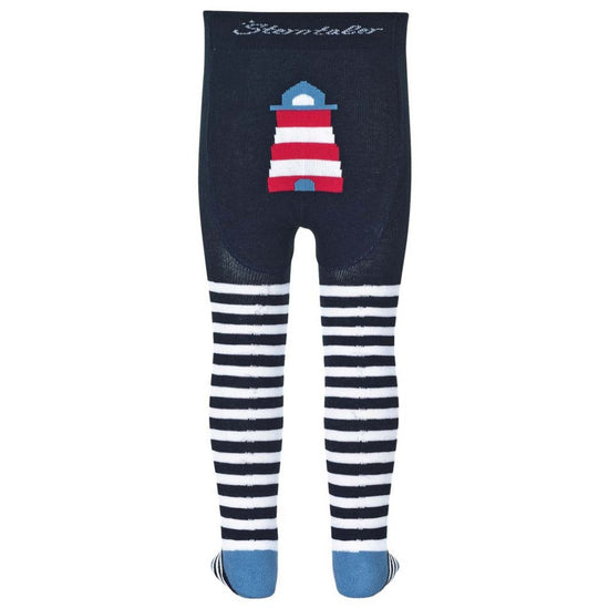 Sterntaler Krabbelstrumpfhose Leuchtturm mit Ringel in marine Kostenlose Rückgabe