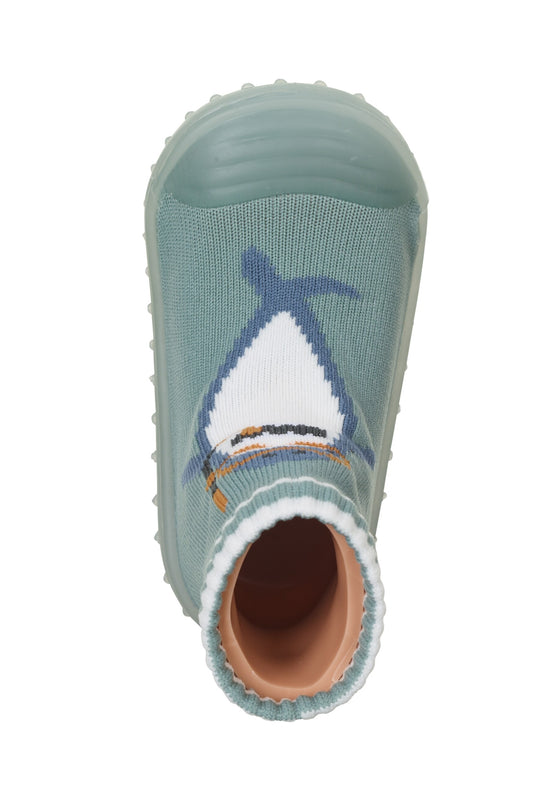 Sterntaler Adventure-Socks mit Motiv Hai in Dunkelgrün Bis zu 60% Rabatt