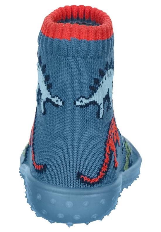 Sterntaler Adventure-Socks mit Motiv Dinos in Mittelblau Sonderangebot der Fabrik