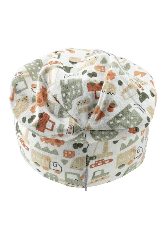 Sterntaler Beanie aus Sweat bedruckt mit Baustellen-Motiv Clearance-Verkauf
