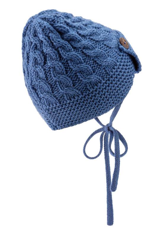 Sterntaler Mütze aus Strickware mit Holzknöpfen Begrenzt auf 3 Tage