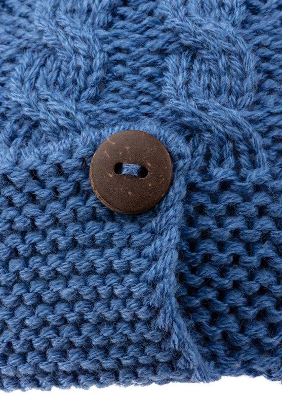 Sterntaler Mütze aus Strickware mit Holzknöpfen Begrenzt auf 3 Tage