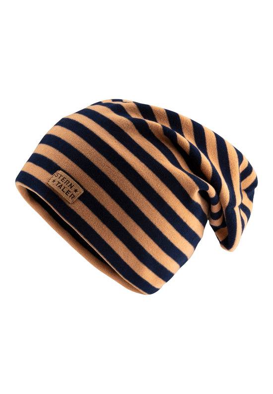Sterntaler Beanie aus Microfleece bedruckt mit Ringeln Black Friday Preise