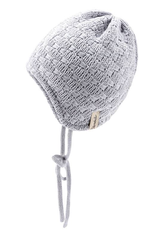 Sterntaler Mütze aus Strickware mit eingestrickten Schleifen Kostenloser Versand