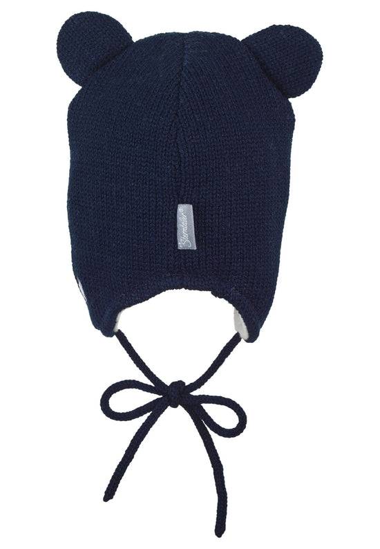 Sterntaler Strickmütze aus Wolle (Merino) mit Bärengesicht Rabatt