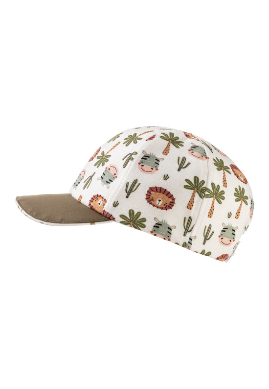 Sterntaler Baseballcap bedruckt mit Safari-Tieren in ecru Begrenztes Angebot