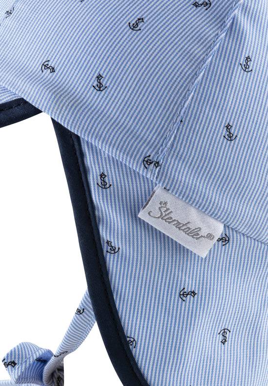 Sterntaler Schirmmütze mit Nackenschutz in Himmelblau, UV 30 Preisnachlass