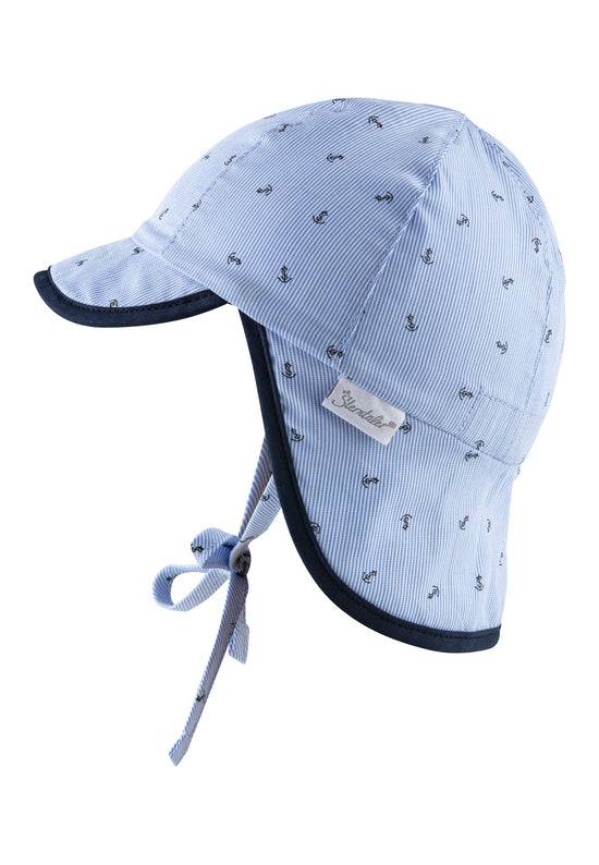Sterntaler Schirmmütze mit Nackenschutz in Himmelblau, UV 30 Preisnachlass