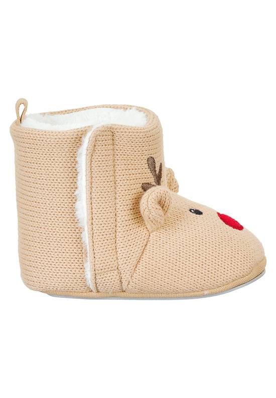 Sterntaler Babystiefel in Strickoptik mit Motiv Rentier Letzte 3 Tage