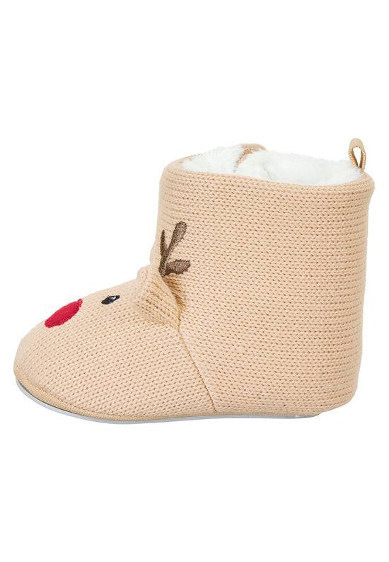 Sterntaler Babystiefel in Strickoptik mit Motiv Rentier Letzte 3 Tage